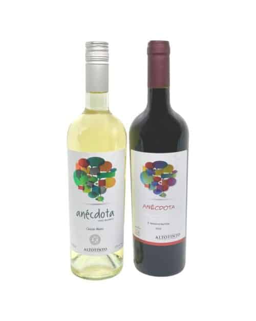 Vinpakken. To mexicanske vine. Altotinto rødvin og Altotinto hvidvin.